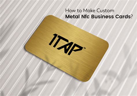 custom metal nfc business cards|scannable metal business card.